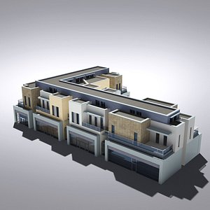 3d modern generic building