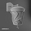 3d outdoor wall sconce