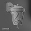 3d outdoor wall sconce