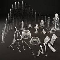 Collection fountain waterfall