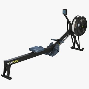 3D GYM Stationary Rowing Machine model