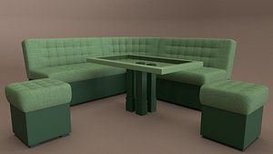 3D model corner sofa
