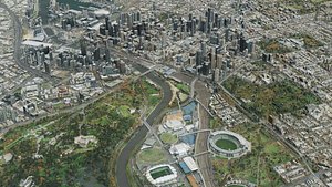 Melbourne City 3D Scan 3D model