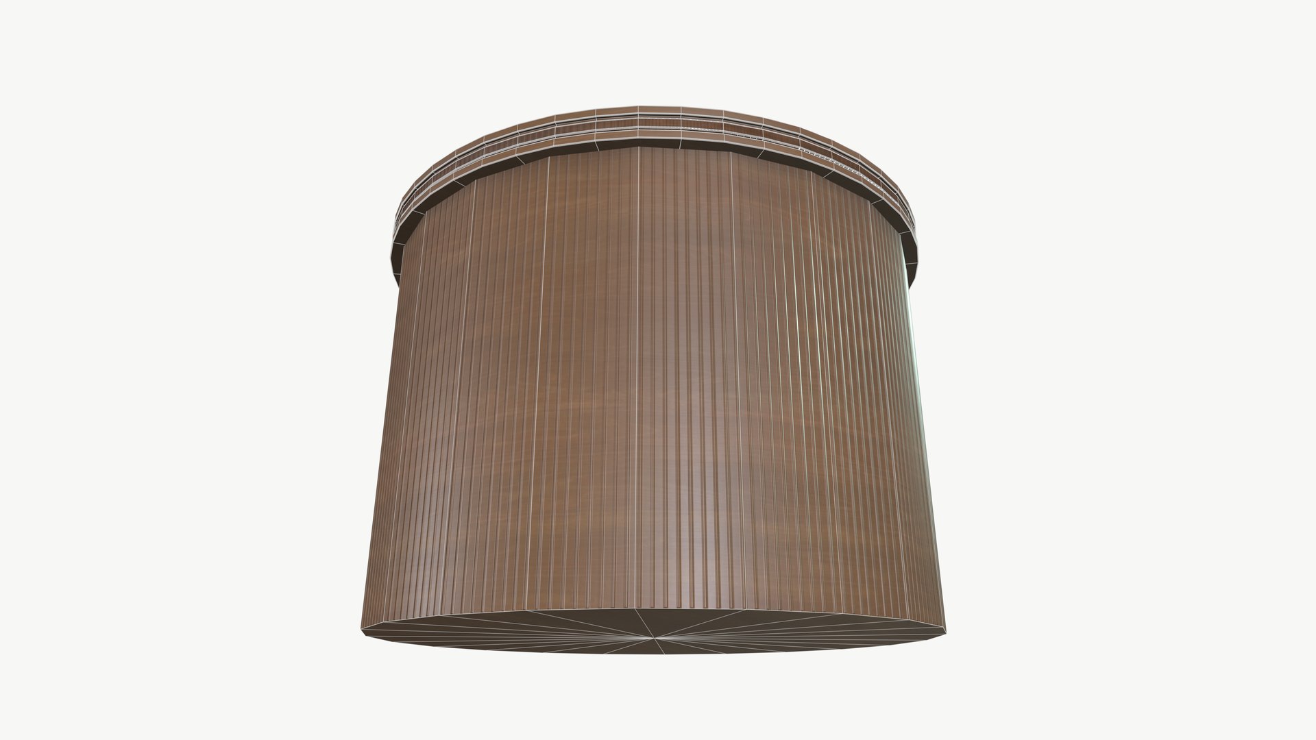 3D Model Rounded Wooden Table - TurboSquid 2429522
