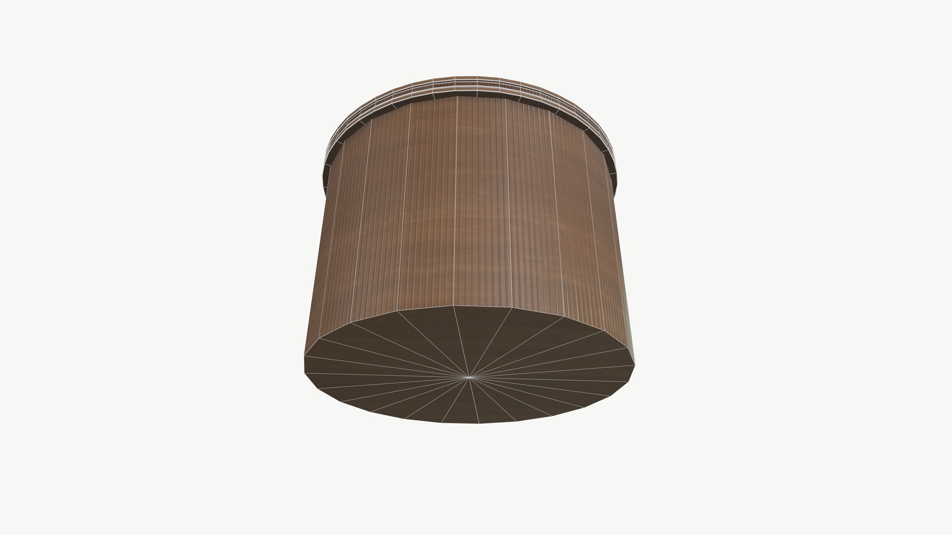 3D Model Rounded Wooden Table - TurboSquid 2429522