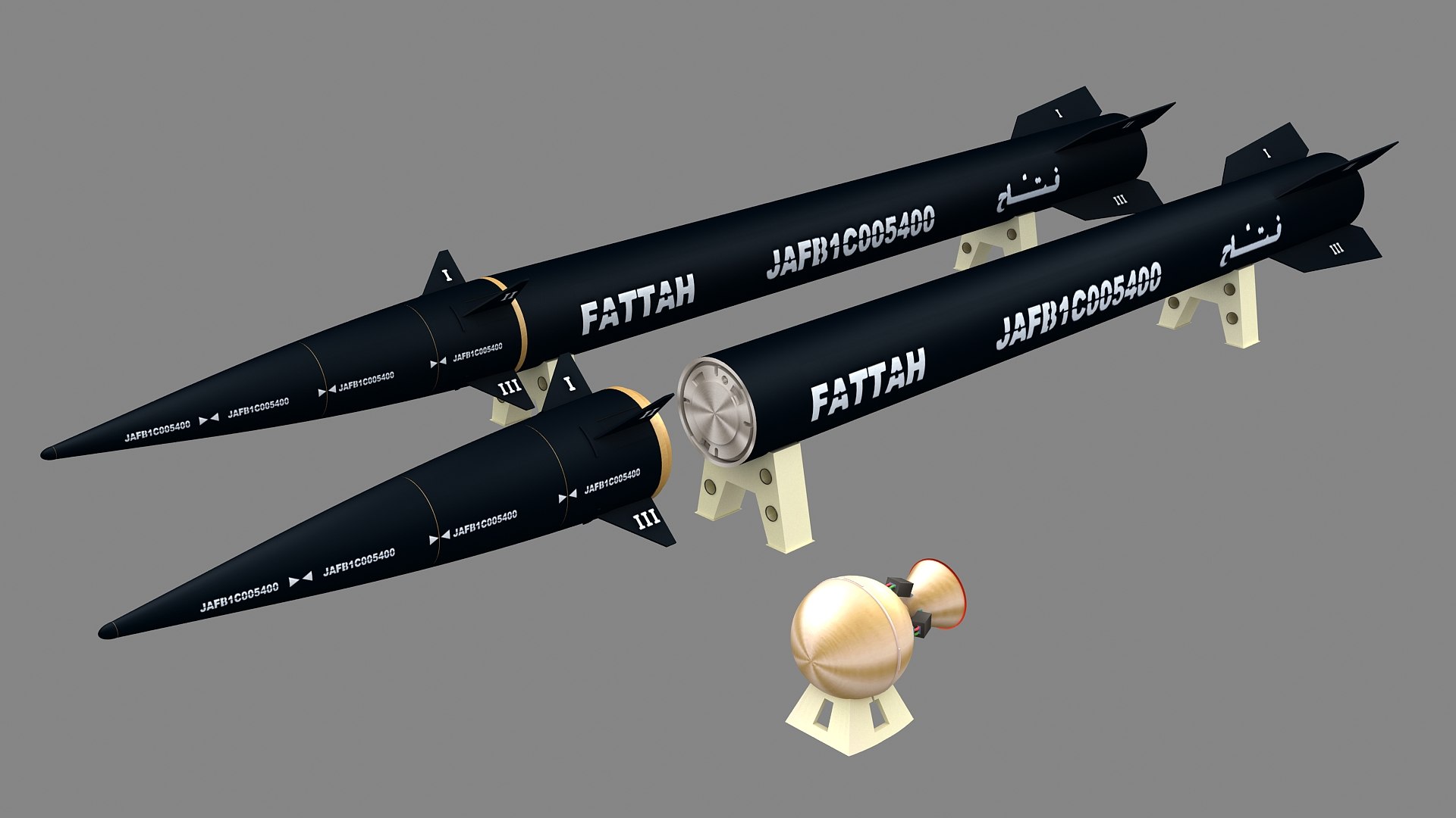 Iran Fattah-01 Hypersonic Missile Model - TurboSquid 2325040