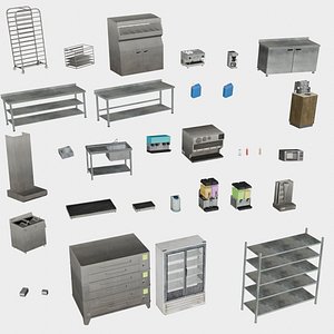 31 in 1 Restaurant Props Pack - Game Assets