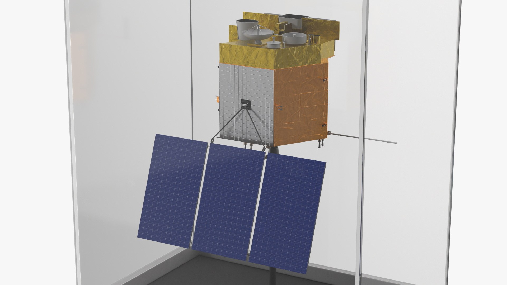 Satellite Spacecraft Display Case 3D Model - TurboSquid 2376318