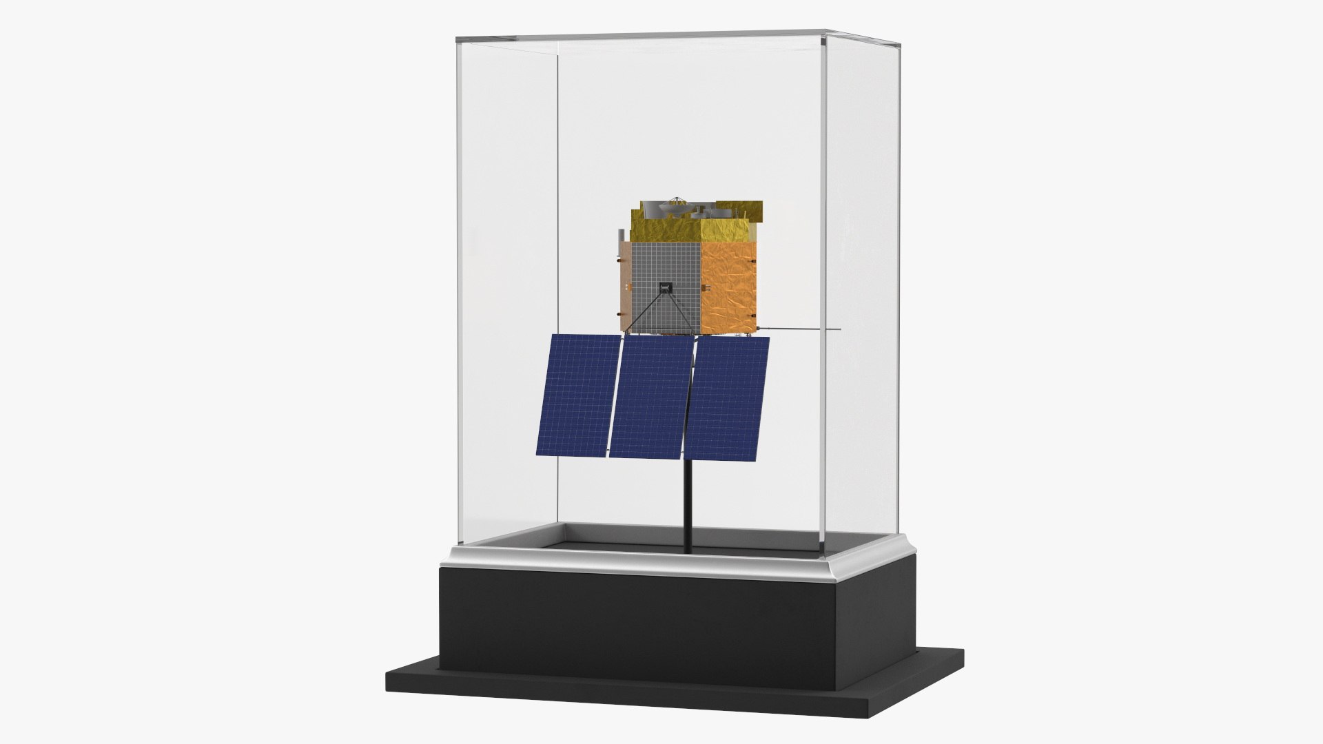 Satellite Spacecraft Display Case 3D model preview