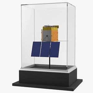 Satellite Spacecraft Display Case 3D model