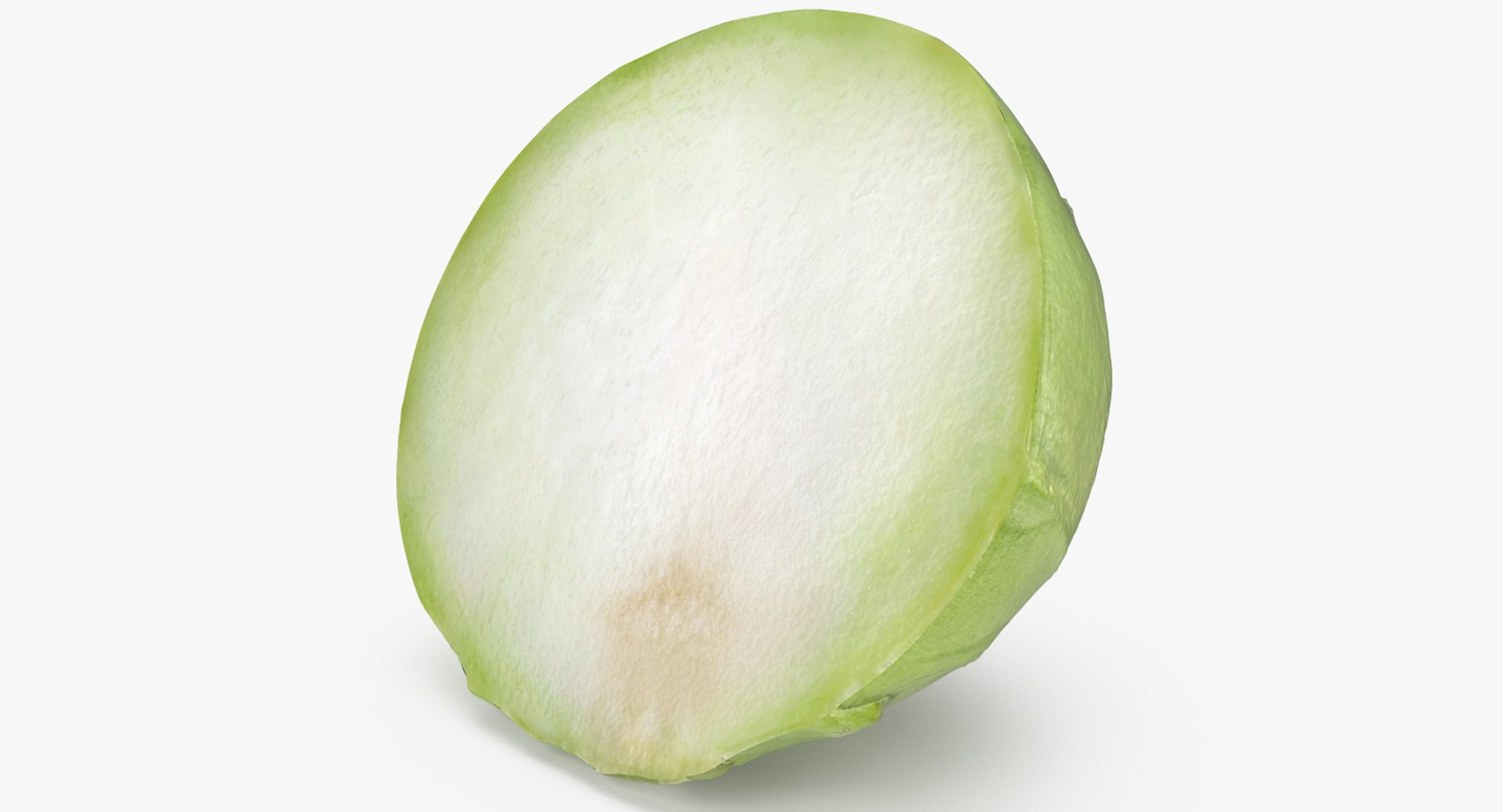 Turnip Cabbage or Kohlrabi Half 3D Model 3D model for industrial visualization, technical presentation, simulation, product rendering, and animation