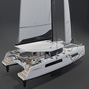 Nautitech 44 Open BAVARIA 3D Catamaran PBR 3D model