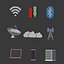 3D Cartoon Signs Icons Pack model