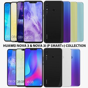 realistic huawei nova 3 model