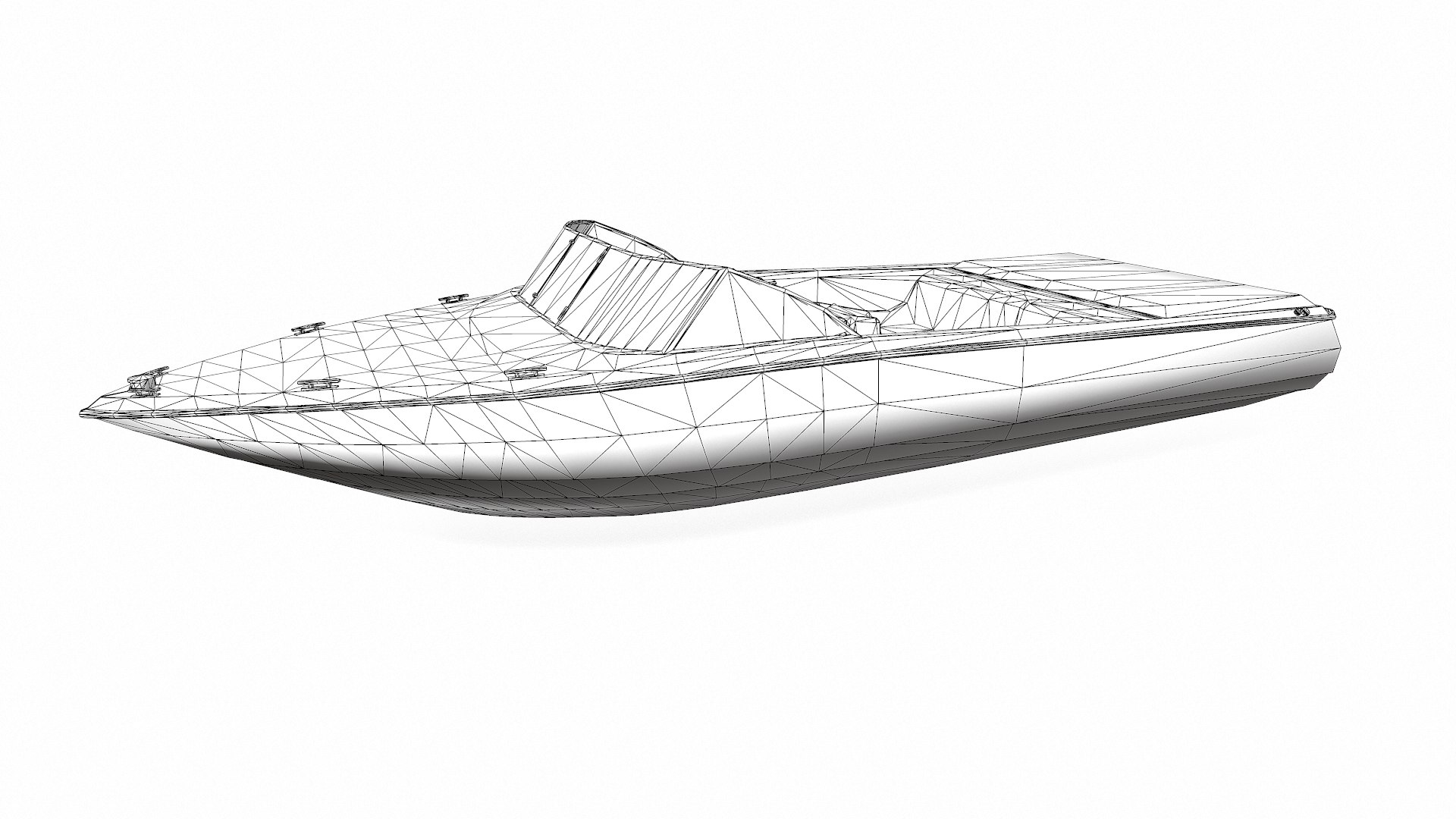 3D ski boat - TurboSquid 1691907