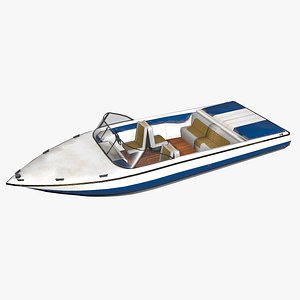3D ski boat