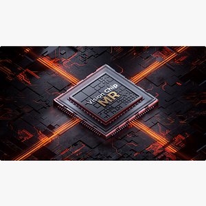 3D 3D C4D Octane chip  Vision Pro  scene GPU chip structure transmit IOS chip model model