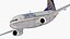 3D United Airlines Boeing 737-700 with Interior Rigged model