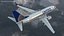 3D United Airlines Boeing 737-700 with Interior Rigged model