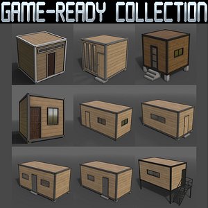 PBR Container House BC - Collection 3D
