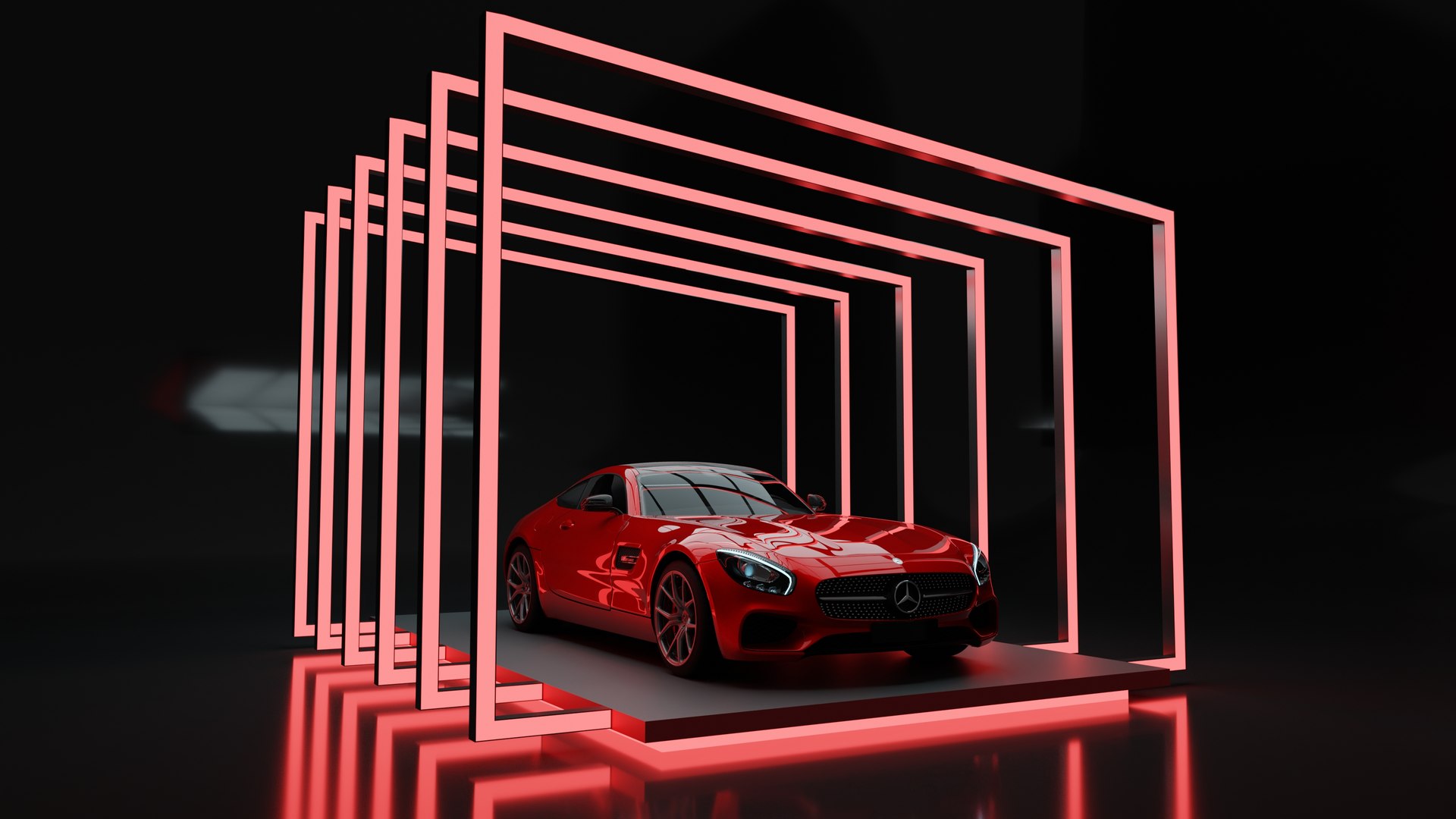 Car Exposition - Showroom Render Scene 3D Model 3D Model - TurboSquid ...