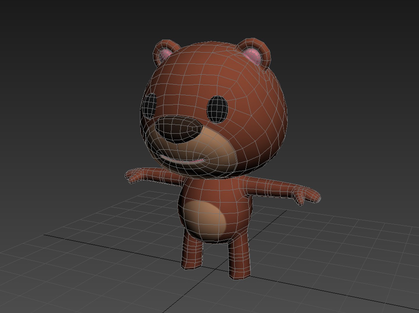 3D Rigged Cartoon Bear Character Model - TurboSquid 1384785