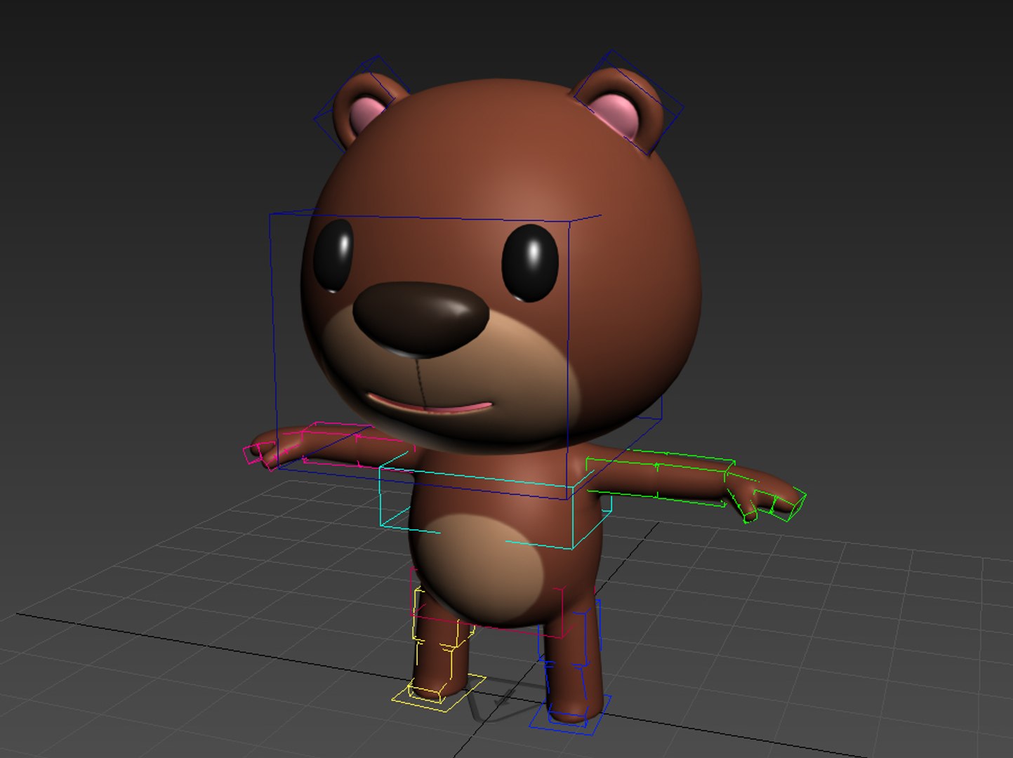 3D Rigged Cartoon Bear Character Model - TurboSquid 1384785