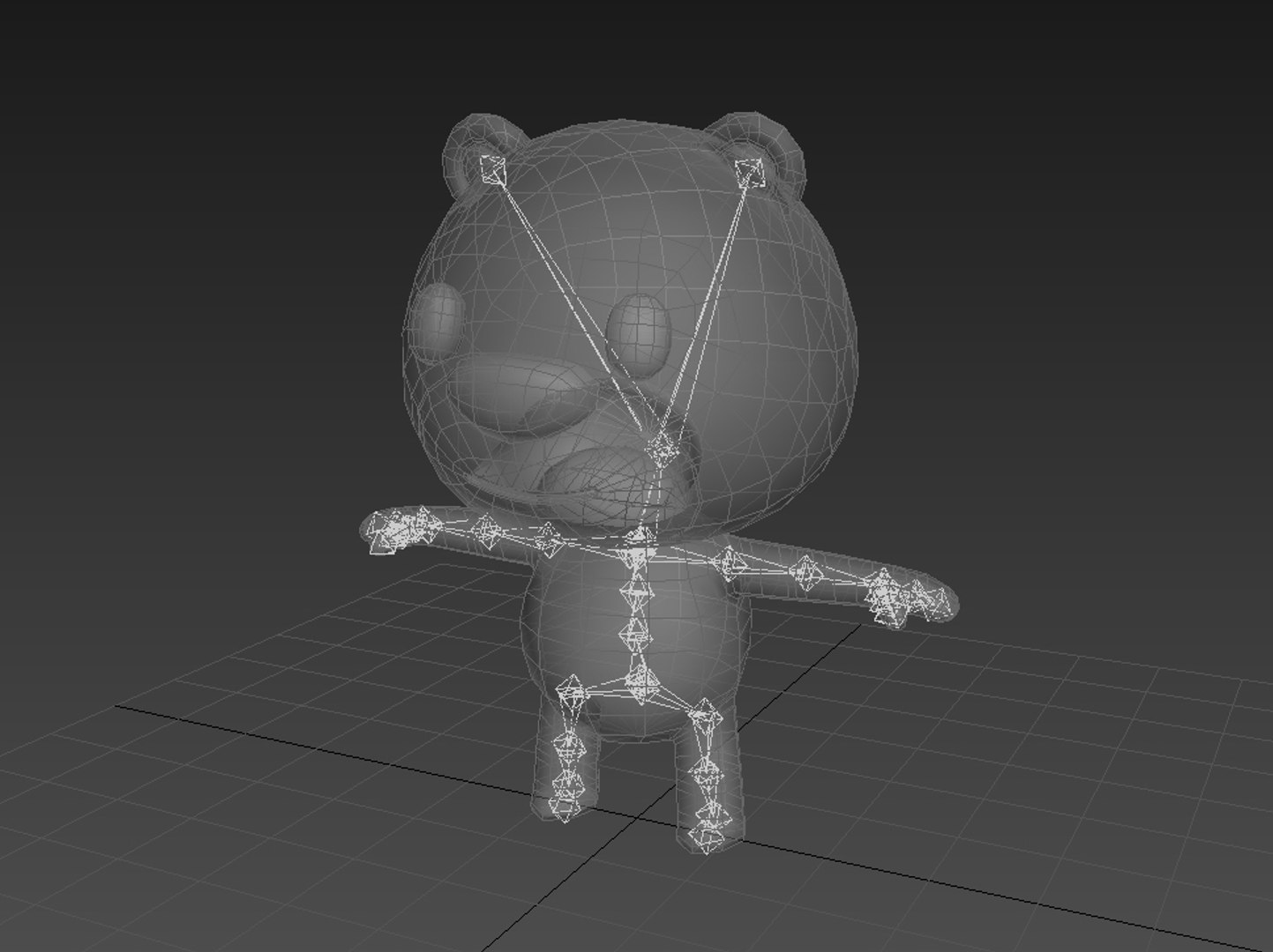 3D Rigged Cartoon Bear Character Model - TurboSquid 1384785