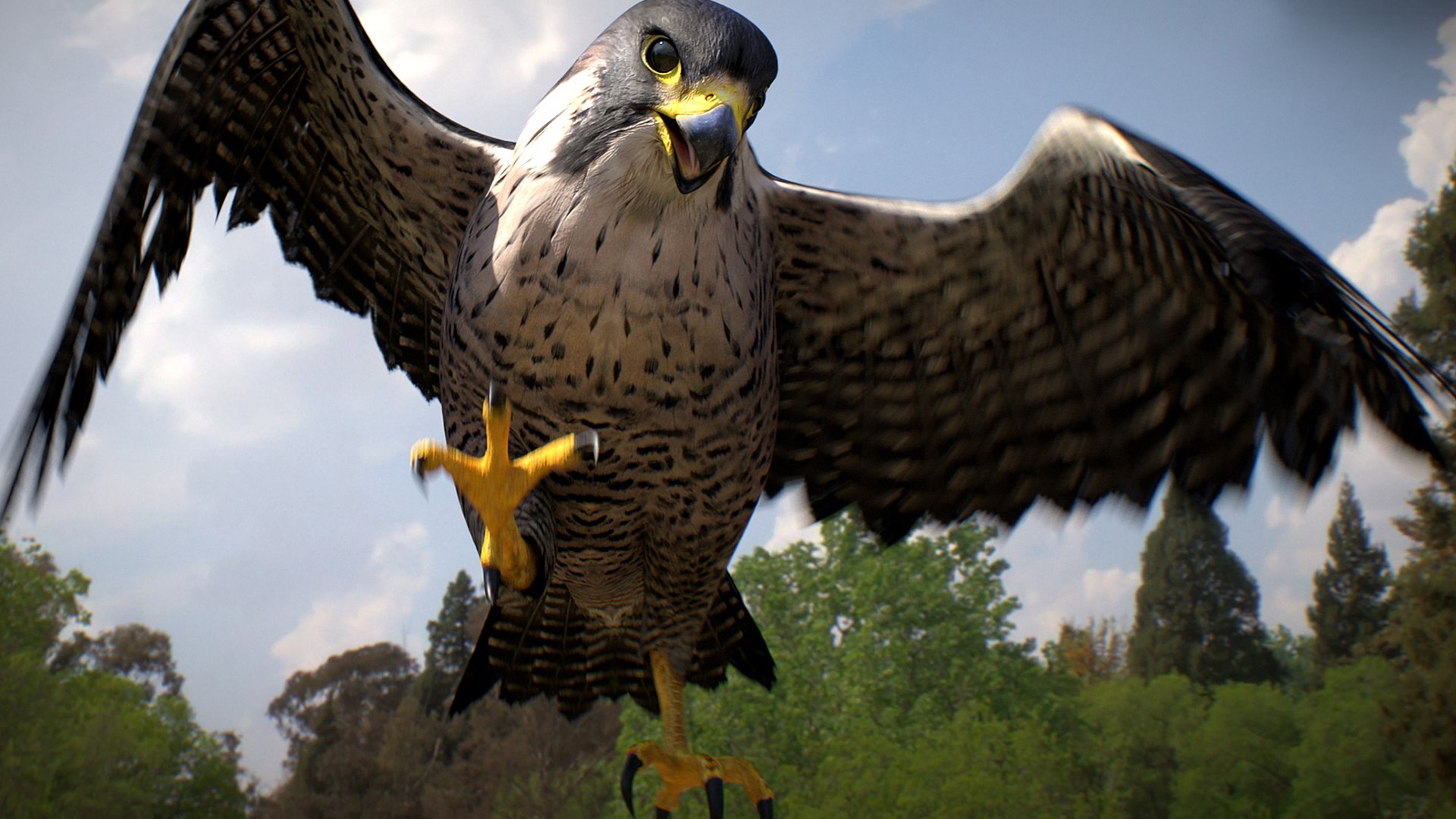 Falcon Animated 3D model https://p.turbosquid.com/ts-thumb/oH/blYS13/Or/falcon_32/jpg/1789377770/1920x1080/fit_q87/8109844810e69247ccb16d584bc68e63ea2a345d/falcon_32.jpg