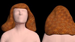 woman hair 3D model
