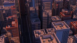 3D city buildings