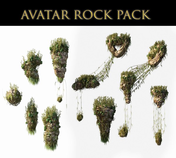3D avatar rocks pack