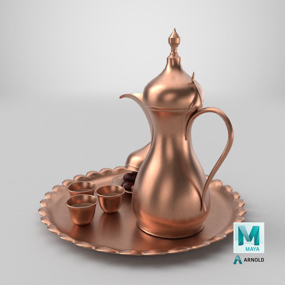 3D Arabic Ramadan  Eid Hospitality Set Traditional Copper Dallah with Cups  Dates model https://p.turbosquid.com/ts-thumb/oH/fZuyM5/Bo/stemcell_maya_arnold_render/png/1779291975/1920x1080/fit_q87/8a12a6fa237546f12b7e548a28bb93bf1e8c9d22/stemcell_maya_arnold_render.jpg