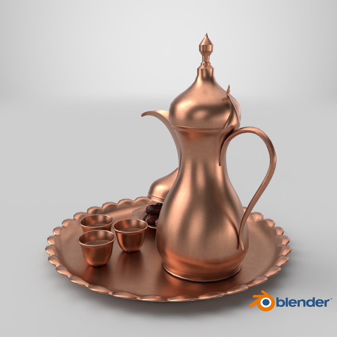 3D Arabic Ramadan  Eid Hospitality Set Traditional Copper Dallah with Cups  Dates model https://p.turbosquid.com/ts-thumb/oH/fZuyM5/di/stemcell_blender_cycles_render/png/1779291973/1920x1080/fit_q87/1c844ede8f10ff0441bc0253bbab6d4a8887b6cb/stemcell_blender_cycles_render.jpg
