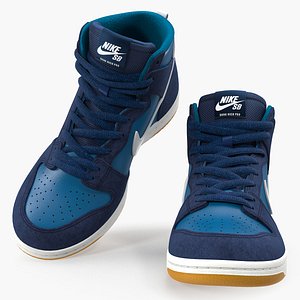 Skateboarding Shoe Nike SB Dunk High Pro Blue