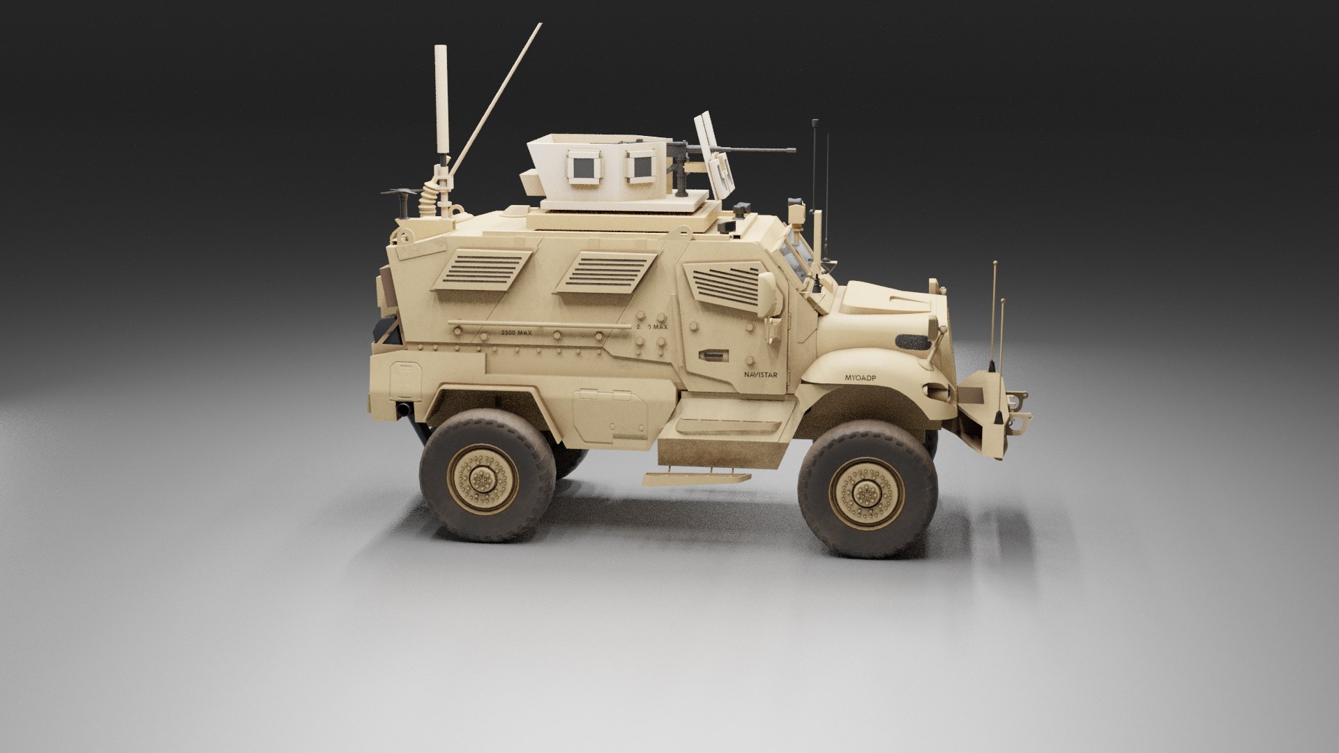 Maxxpro Tank Navistar 3D - TurboSquid 1679465