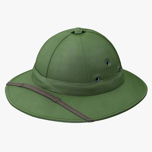 Vietnam Pith Helmet 3D Model