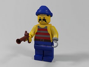 lego pirate character 3 3d max