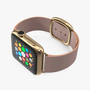 Apple Smart Watch with Leather Strap