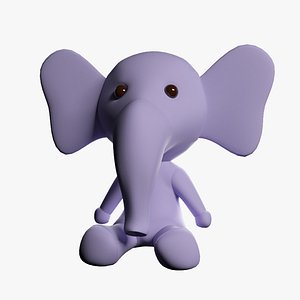 3D Teddy Elephant - Free 3D model