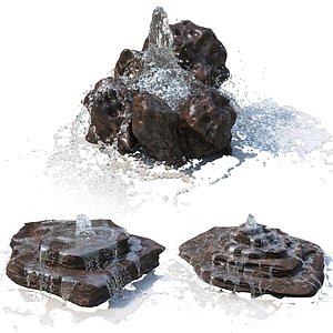 3 Rock fountain model