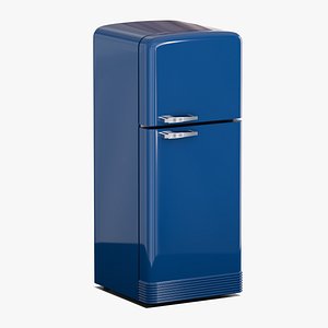Retro fridge blue