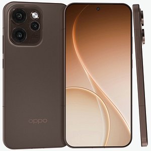 OPPO Reno 15 Pro Canele Brown 3D model