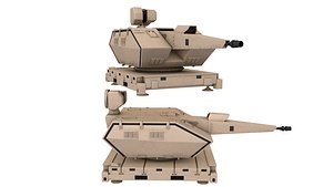 3D Air Defense System Skynex Sand model