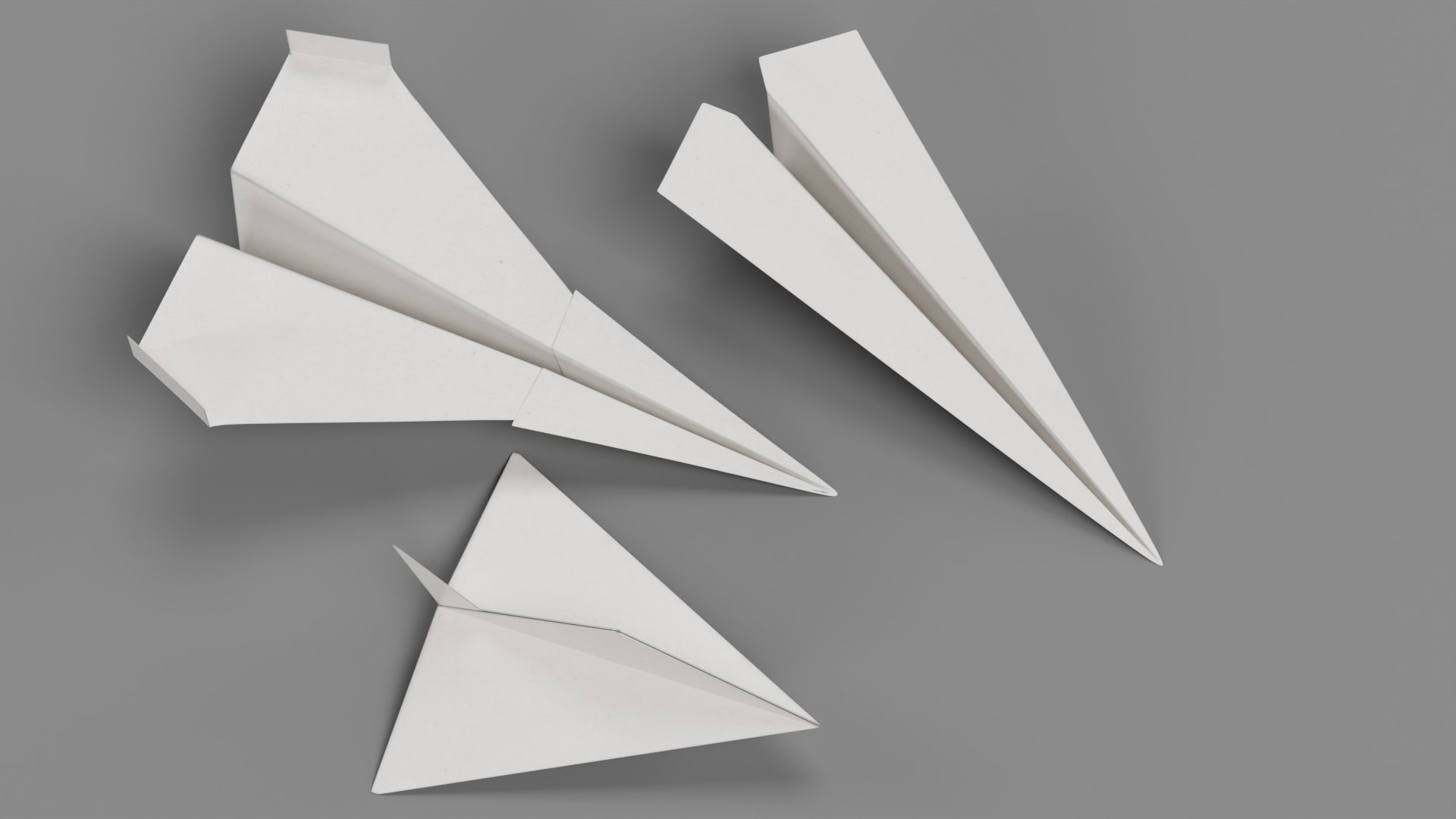 3D model Paper Planes https://p.turbosquid.com/ts-thumb/oI/9kxncE/i5/paperplanesc/png/1706707103/1920x1080/fit_q87/e3170bf3781f10827005cae7efc2ec536bd8a955/paperplanesc.jpg