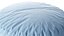 Round soft blue pouf