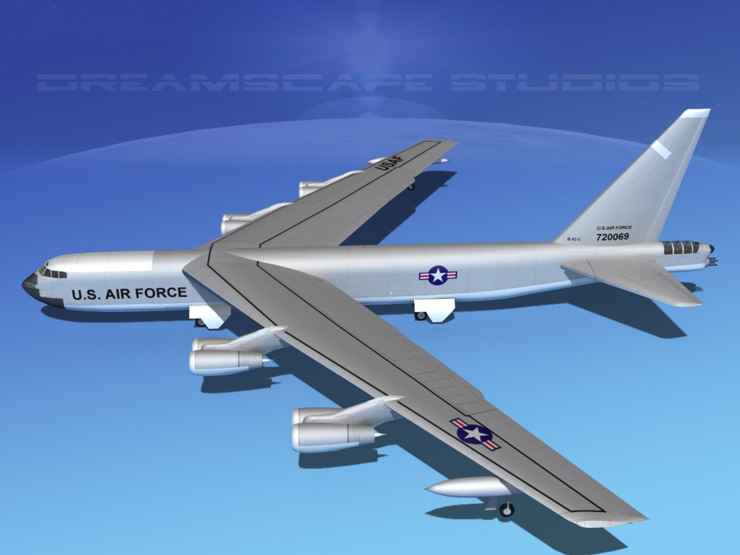 3d Model Stratofortress Boeing B-52 Bomber