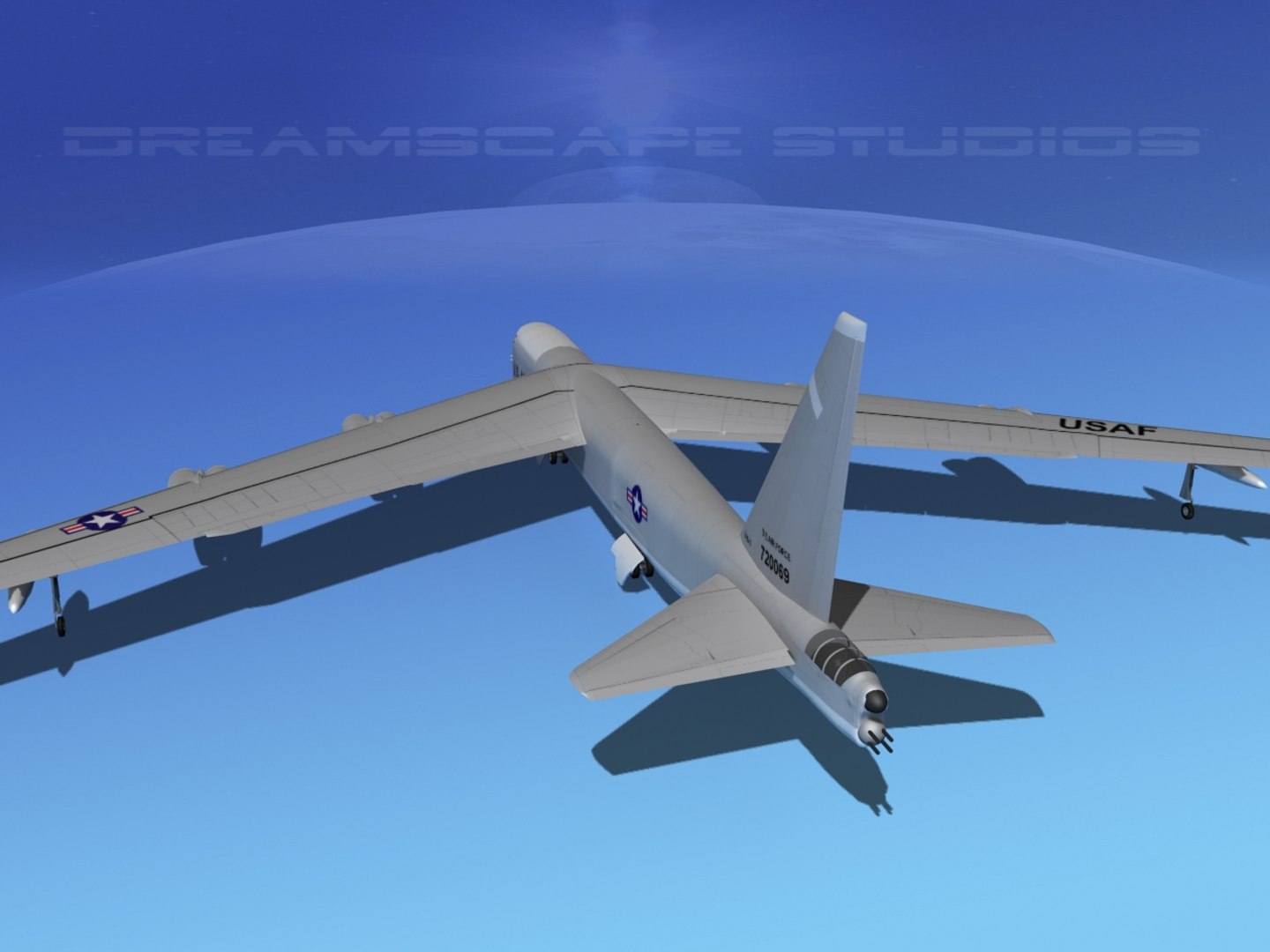 3d Model Stratofortress Boeing B-52 Bomber