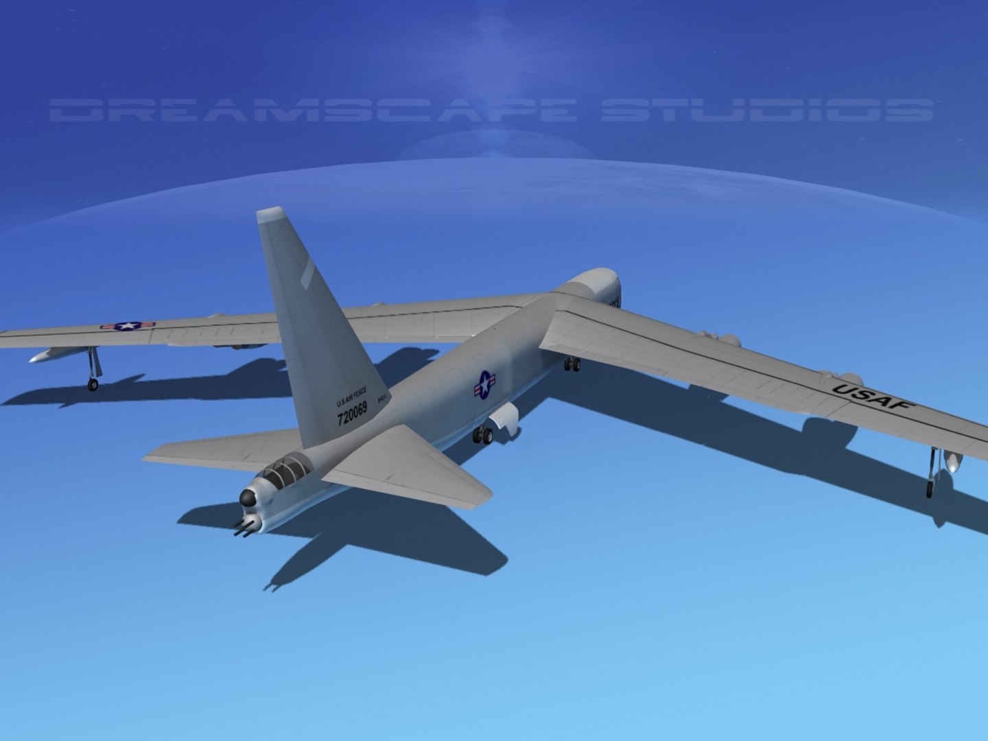 3d Model Stratofortress Boeing B-52 Bomber