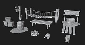Gaming assets Low poly